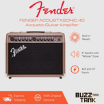 Fender Acoustasonic 15 & 40, Acoustic Guitar Amplifier, 230V UK
