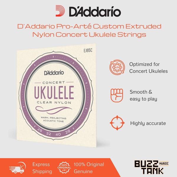 D'Addario EJ65C Pro-Arte Custom Extruded Concert Ukulele Strings