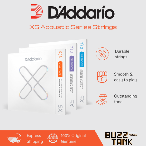 D'Addario XS Series Electric & Acoustic Guitar Strings