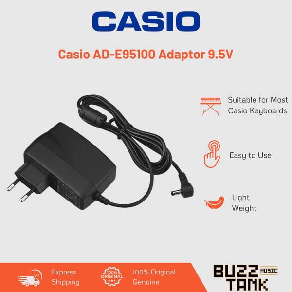CASIO AD-E95100LG 9.5V EMI Power Adapter