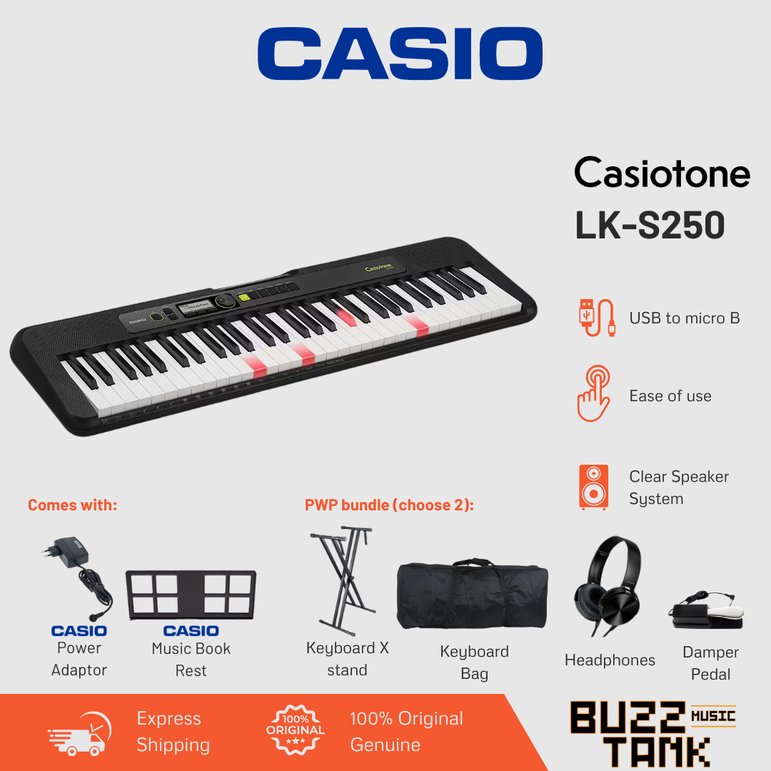 Casio LK-S250 61-Keys Casiotone Keyboard (LKS250/LK S250)