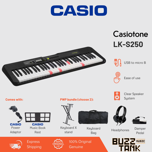 Casio LK-S250 61-Keys Casiotone Keyboard (LKS250/LK S250)