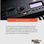 Korg KROSS 2 88 Keys Workstation Keyboard Piano Black ( KROSS2-88 )