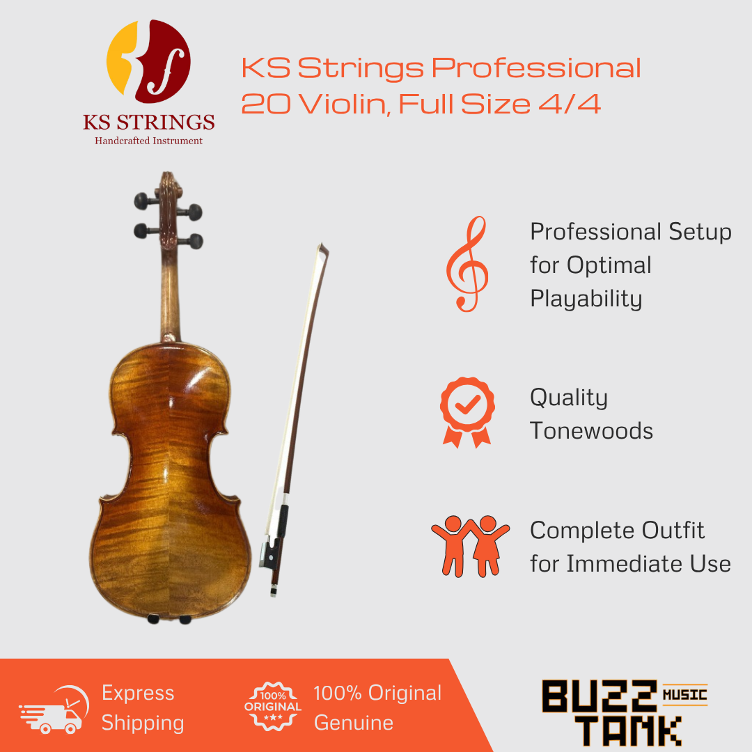 KS Strings Professional 20 Violin, Full Size 4/4