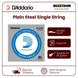 D'Addario PL009 Plain Steel Singles, PL010 Plain Steel Singles