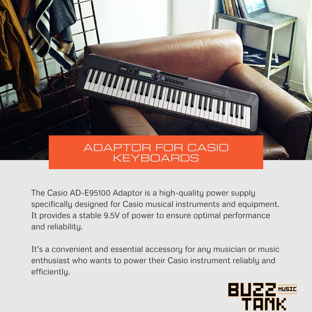 CASIO AD-E95100LG 9.5V EMI Power Adapter