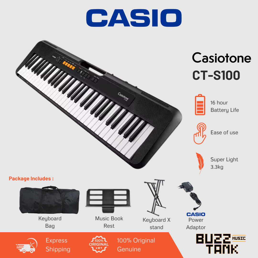 Casio CT-S100 Casiotone 61-Key Portable Keyboard