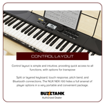 Nux NEK-100 61 Keys Portable Digital Electronic Keyboard (NEK100)