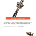 D'Addario PW-AMSG-10 American Stage Instrument Cable, 10 feet