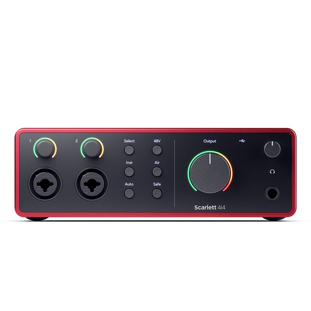 Focusrite Scarlett 2i2, Solo (4th Gen) USB Audio Interface, Studio pack