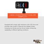 Cherub WST-905LI Rechargeable Flow Tune Clip On Tuner (WST905 WST 905)