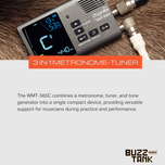 Cherub WMT-565C Combo 3 in 1 Metronome-Tuner w/ thermo-hygrometer with WCP-70