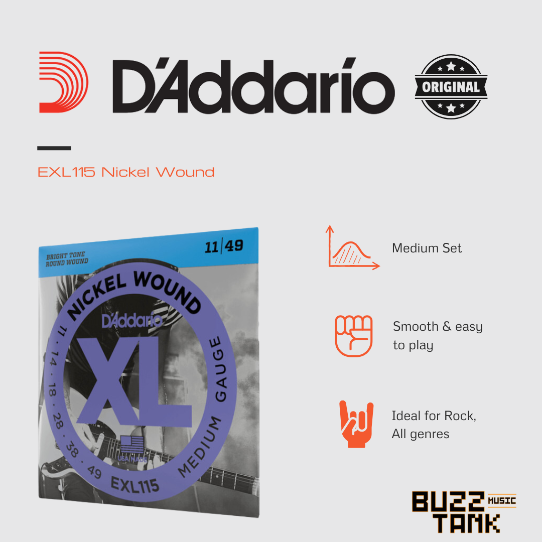 D'Addario EXL Series Nickel Wound Electric Guitar Strings