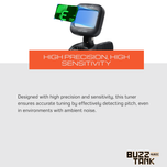 Cherub WST-660V Clip On Chromatic Tuner For Violin (WST660V)