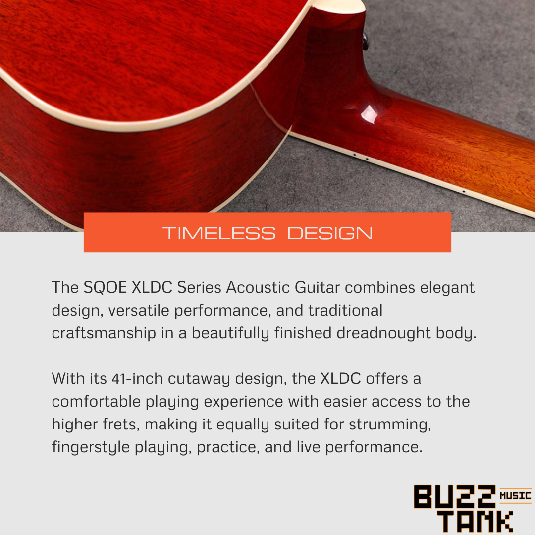 SQOE XLDC Spectrum Series Acoustic Guitars