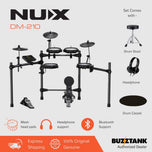 NUX DM-210 All Mesh Head Digital Electronic Drum Kit