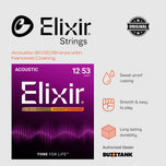 Elixir NANOWEB Acoustic Guitar Strings 80/20 Bronze