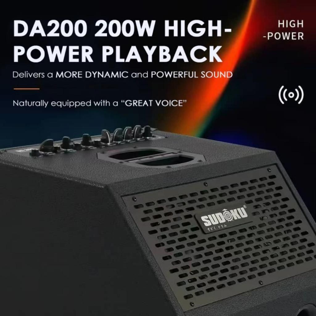Sudoku DA200 200W 3-Way Active Monitoring Drum Amp