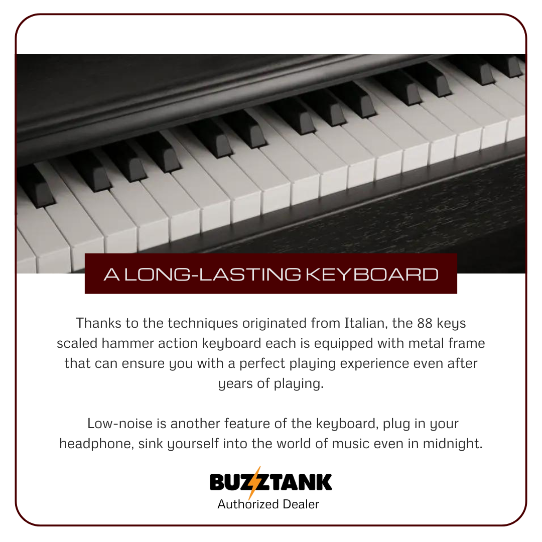 NUX WK-520 88 Key Digital Piano Weighted Keys Rythm Smart Apps Bluetooth Pianos (WK520 WK 520)