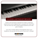 NUX WK-520 88 Key Digital Piano Weighted Keys Rythm Smart Apps Bluetooth Pianos (WK520 WK 520)