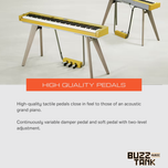 Casio PX-S7000 88-Key Digital Piano Keyboard Full Set