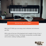 Casio CT-S300 Casiotone 61-Key Portable Keyboard
