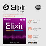 Elixir POLYWEB Acoustic Guitar Strings 80/20 Bronze