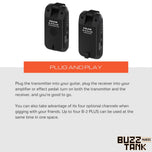 NUX B-2 PLUS 2.4GHz Wireless System for Guitar