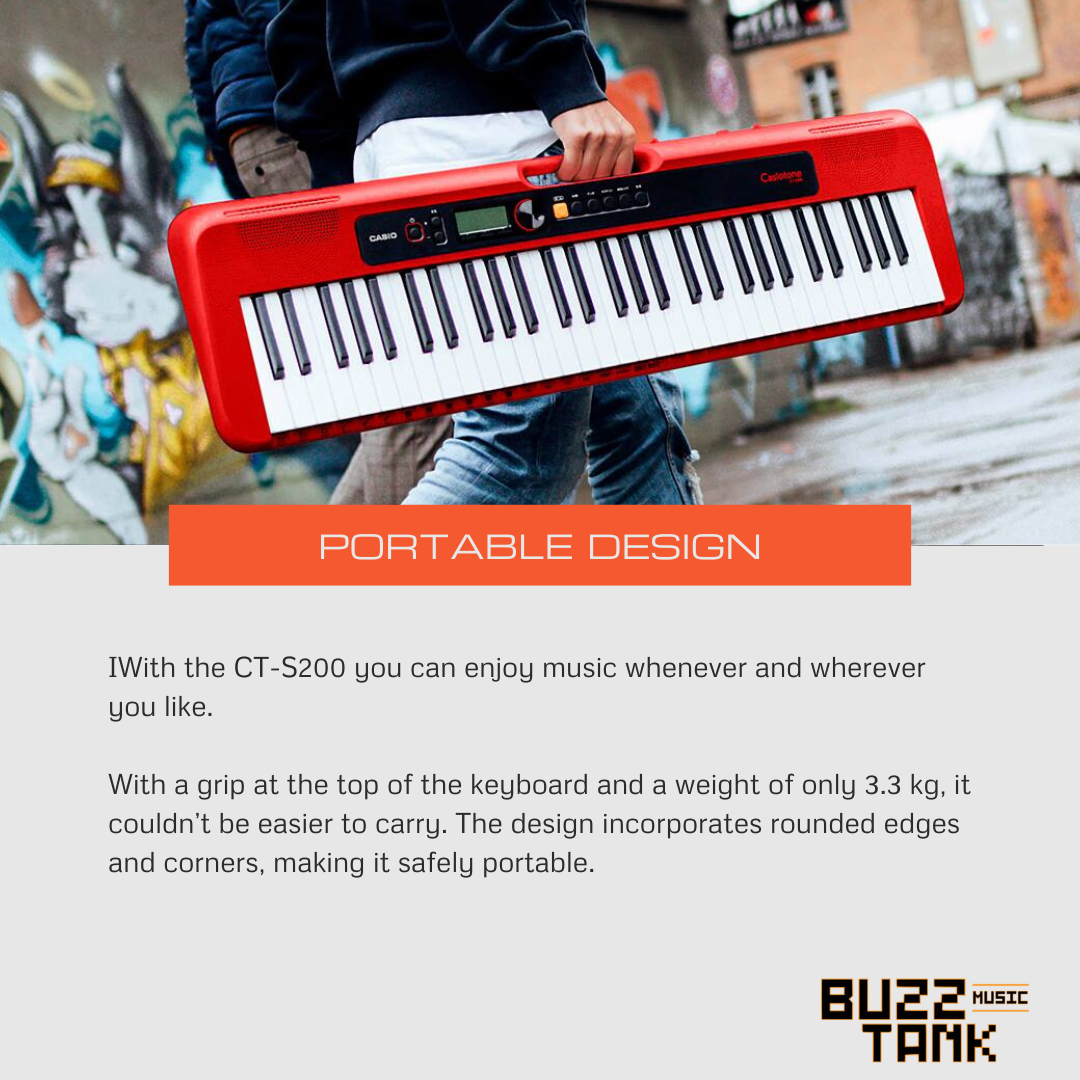 Casio CT-S200 Casiotone 61-Keys Portable Keyboard
