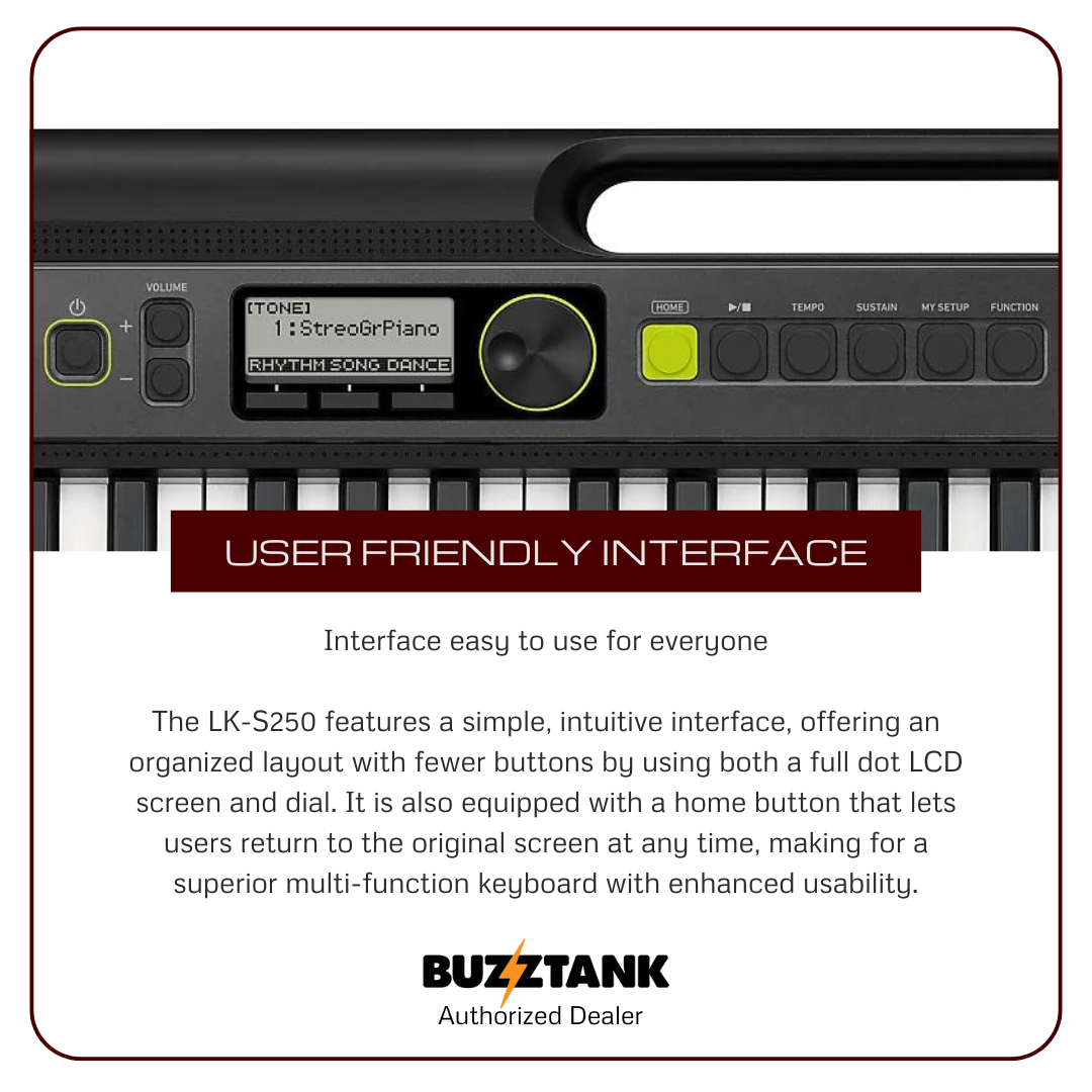 Casio LK-S250 61-Keys Casiotone Keyboard (LKS250/LK S250)
