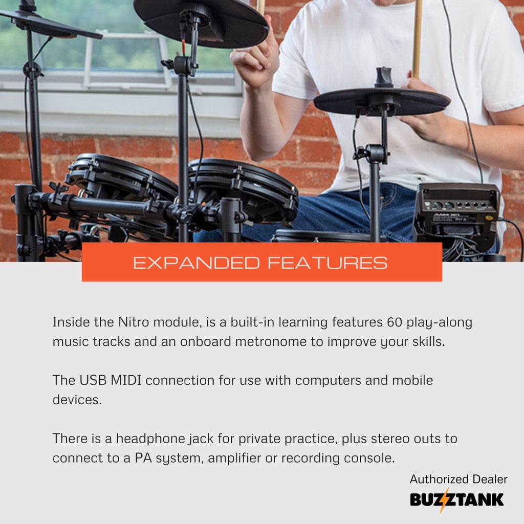 Alesis Nitro Mesh Electronic Drum Set Digital Drum Drumkit