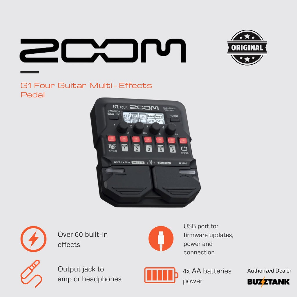 Zoom G1 Four G1X G1 4 Guitar Multi Effects Pedal