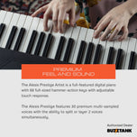 Alesis Prestige Artist 88-Key Digital Piano Bundle Pack