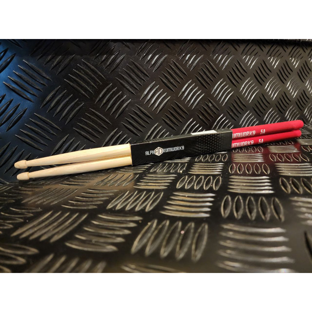 Alpha Drumworks 5A Colour Grips Drumsticks