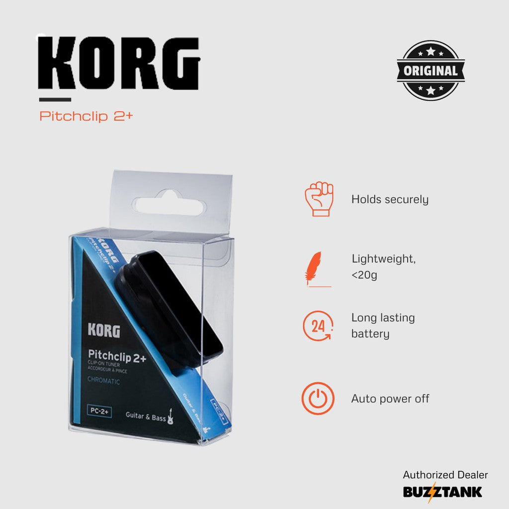 Korg Pitchclip 2+ Guitar Tuner