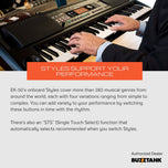 Korg EK-50 Digital Entertainer Keyboard Electronic Piano Professional Arranger