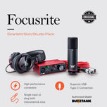 Focusrite Scarlett Solo & Studio Pack (3rd Generation) USB Audio Interface