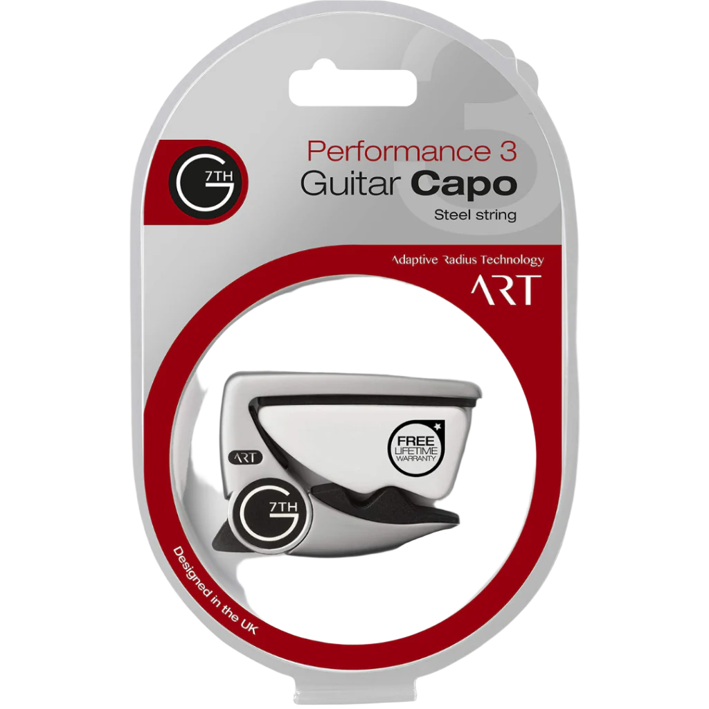 G7th G7 Performance 3 Celtic Gold Silver Black Special Edition Guitar Capo - Steel String