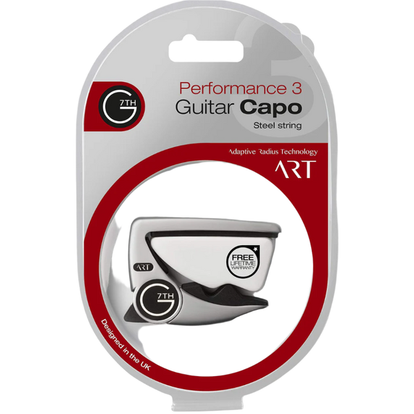 G7th G7 Performance 3 Celtic Gold Silver Black Special Edition Guitar Capo - Steel String