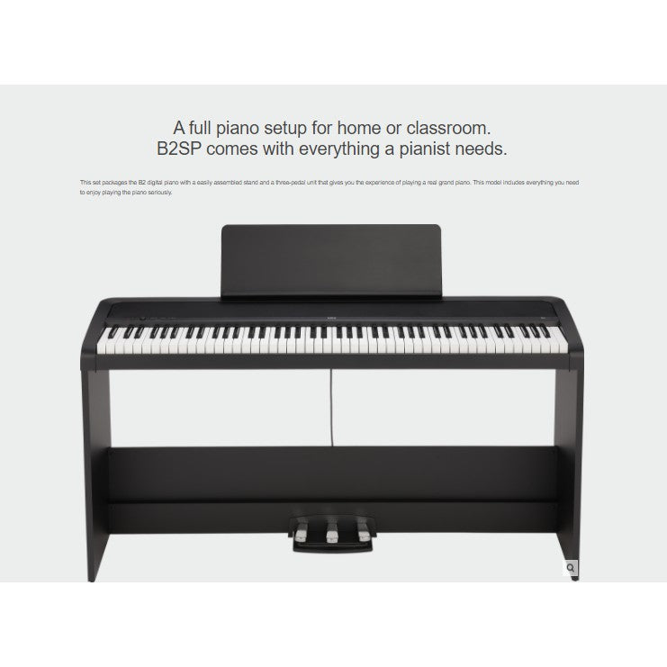 Korg B2SP 88 Key Digital Piano Weighted Hammer Action 3 Paddle (B2 SP)