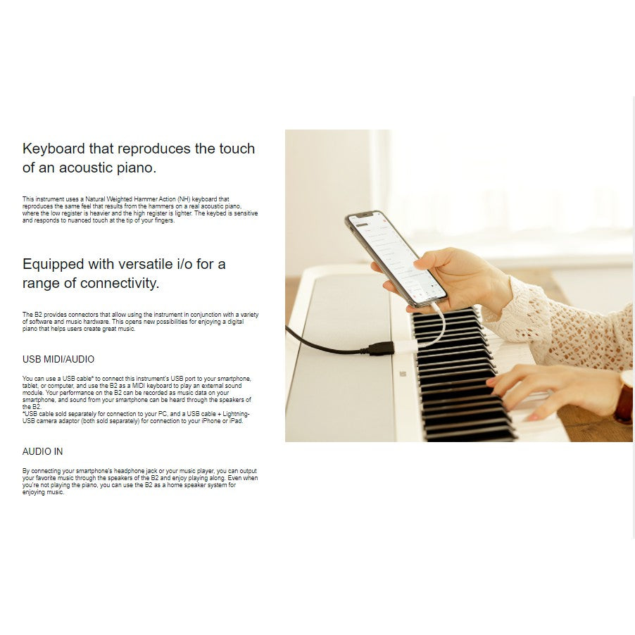 Korg B2SP 88 Key Digital Piano Weighted Hammer Action 3 Paddle (B2 SP)