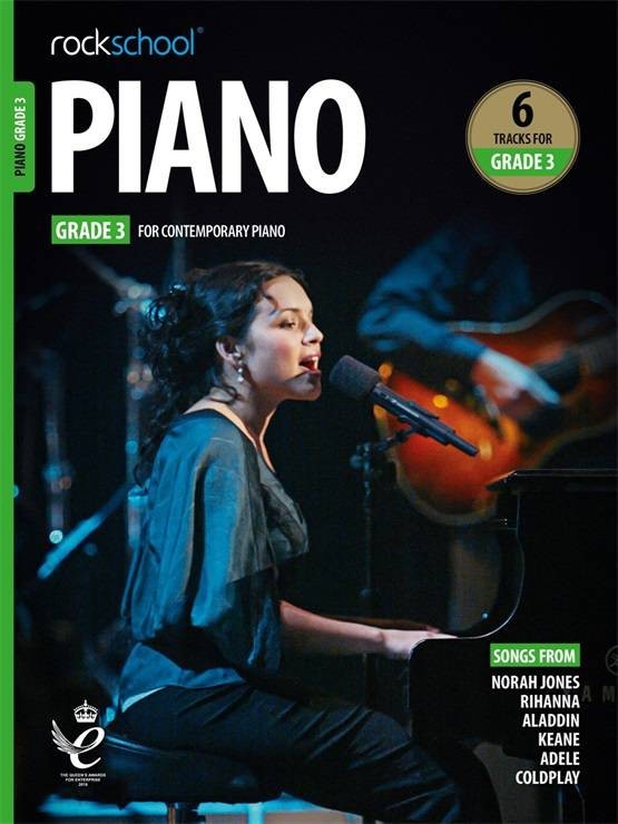 RSL Rockschool PIANO for Contemporary Piano (2019 - 2025) (6 Tracks) Debut Grade 1-8