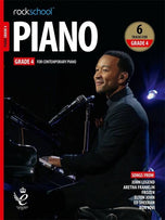 RSL Rockschool PIANO for Contemporary Piano (2019 - 2025) (6 Tracks) Debut Grade 1-8