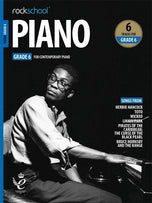 RSL Rockschool PIANO for Contemporary Piano (2019 - 2025) (6 Tracks) Debut Grade 1-8