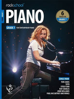 RSL Rockschool PIANO for Contemporary Piano (2019 - 2025) (6 Tracks) Debut Grade 1-8