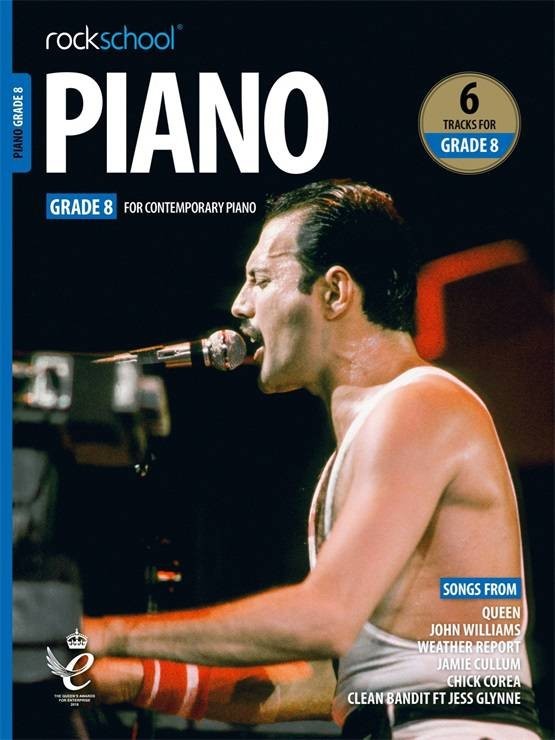 RSL Rockschool PIANO for Contemporary Piano (2019 - 2025) (6 Tracks) Debut Grade 1-8