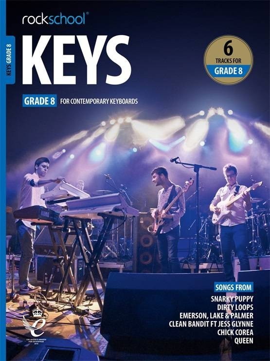 RSL Rockschool KEYS for Contemporary Keyboards (2019 - 2025) (6 Tracks) Debut Grade 1-8