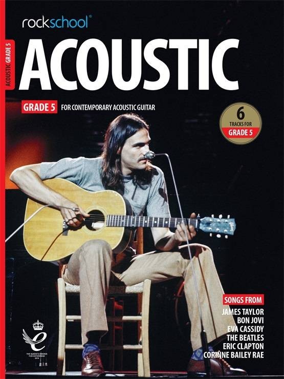 RSL Rockschool ACOUSTIC for Acoustic Guitar (2019 - 2025) (6 Tracks) Debut Grade 1-8