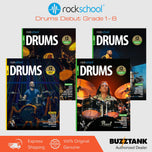 RSL Rockschool DRUMS (2018 & 2024) (12 Tracks) Debut Grade 1 2 3 4 5 6 7 8