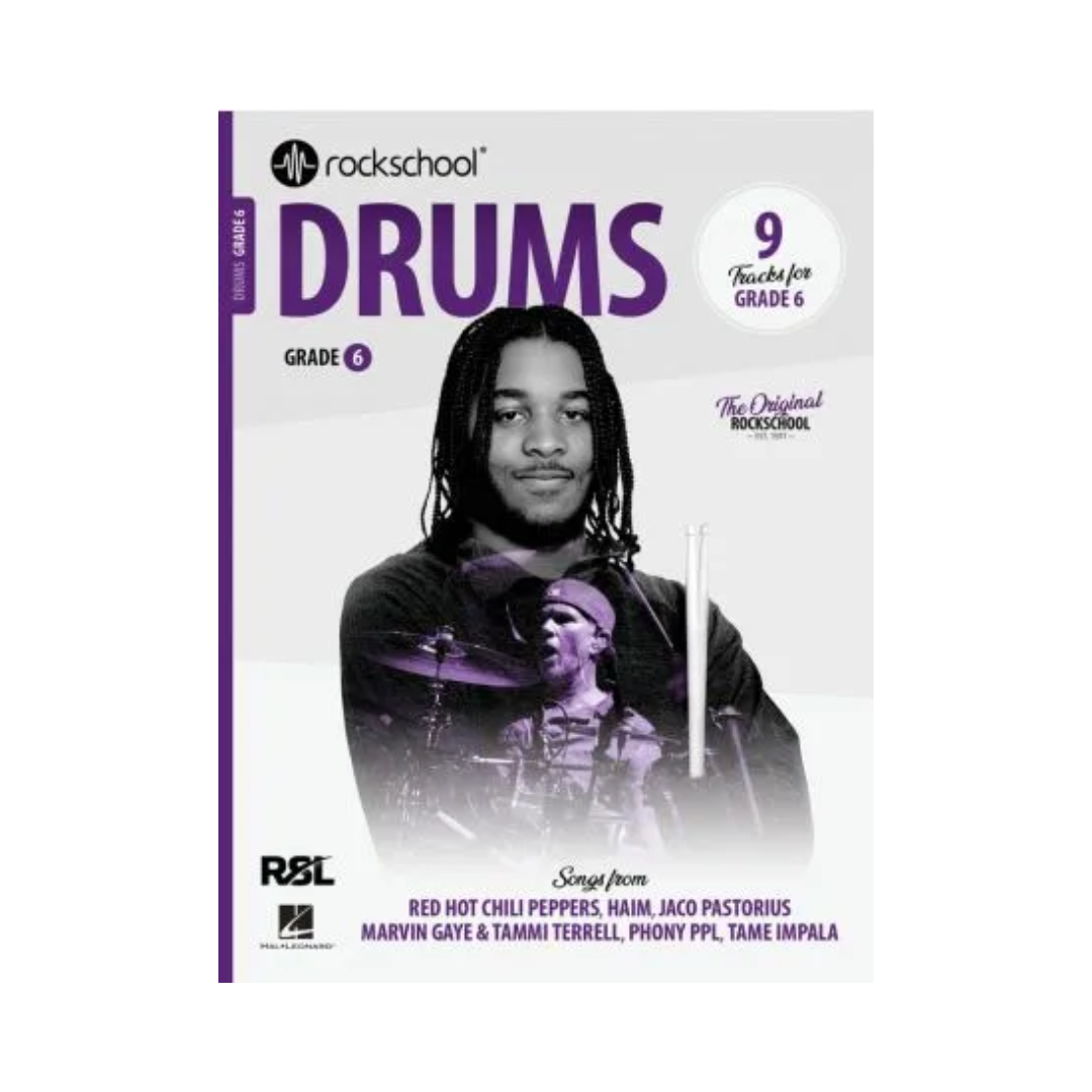 RSL Rockschool DRUMS (2018 & 2024) (12 Tracks) Debut Grade 1 2 3 4 5 6 7 8